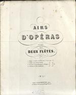 La Circassienne, musique D.F.E. Auber, arrangée en duos pour deux flûtes. En deux suites